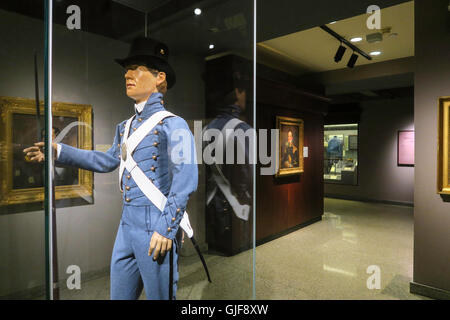 West Point Museum Exhibits at United States Military Academy, NY, USA Stock Photo