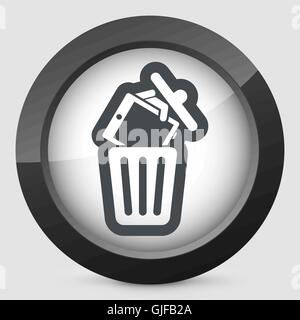Scrapping old device Stock Vector