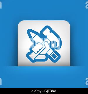 Work tools icon Stock Vector