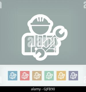 Worker icon Stock Vector