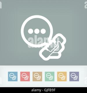 Phone symbol icon Stock Vector