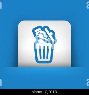 Deleting a document Stock Vector