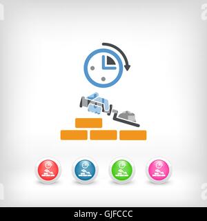 Fast bricklayer Stock Vector