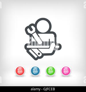 Best assistance icon Stock Vector