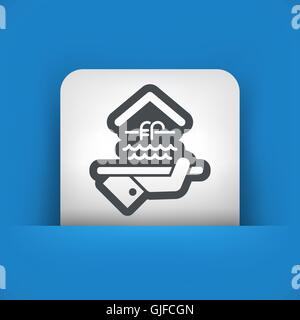 Hotel icon. Swimming Pool. Stock Vector