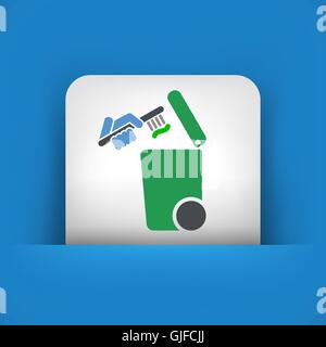 Separate waste collection icon Stock Vector