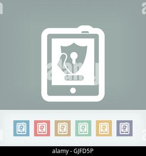 Tablet safety Stock Vector
