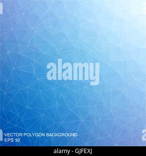 Light Blue Abstract Low Polygon Background Stock Vector Image & Art - Alamy