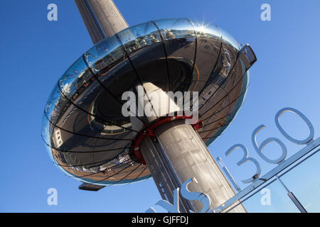 British Airways i360 observation capsule and tower in Brighton Stock Photo