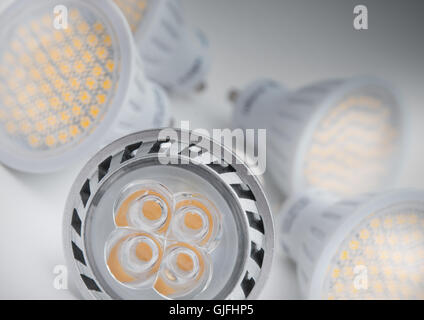 Energy saving LED light bulb Stock Photo