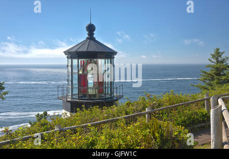 Cape Meares lighthouse on the Oregon coast. Stock Photo