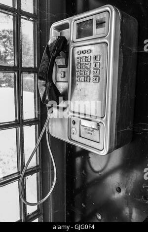 Old Bursledon public phone box Stock Photo