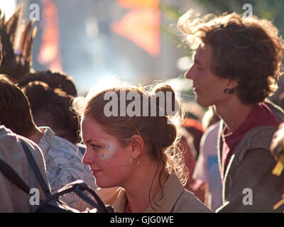 A street party in Kemp Town during the evening of Brighton Pride 2016 Stock Photo