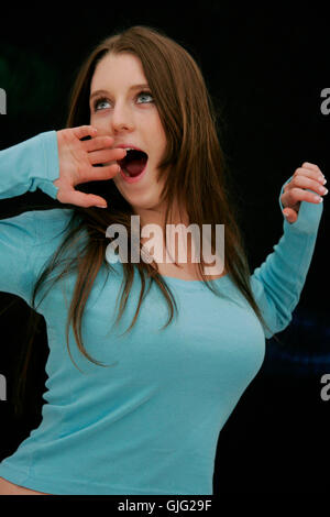 woman hand spare time Stock Photo