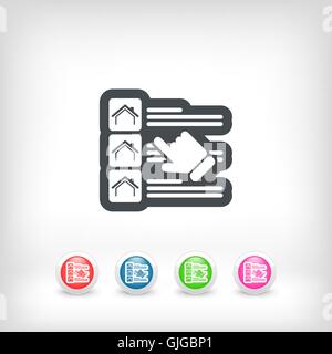 House list select Stock Vector