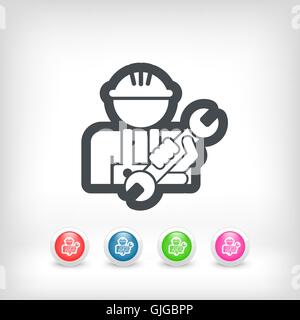 Worker icon Stock Vector
