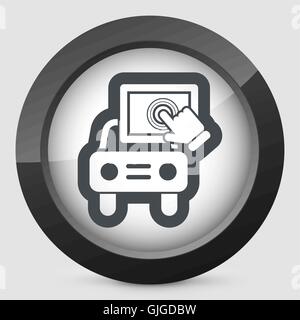 Touchscreen car device Stock Vector