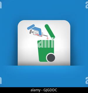 Separate waste collection icon Stock Vector