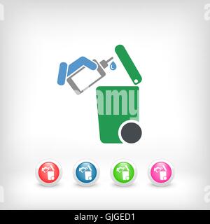 Separate waste collection icon Stock Vector