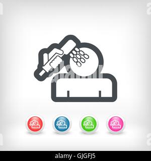 Shower icon Stock Vector