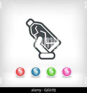 Broken bottle Stock Vector