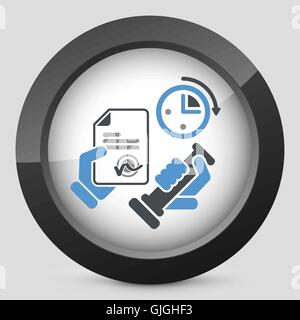 Time for the official document Stock Vector