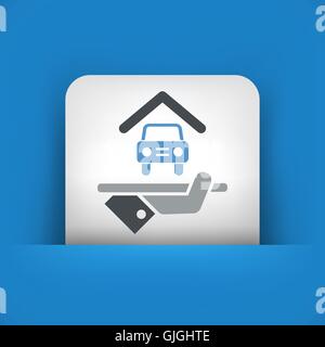 Hotel icon. Car parking. Stock Vector