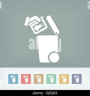 Separate waste collection icon Stock Vector