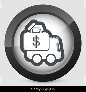 Money van transfer Stock Vector