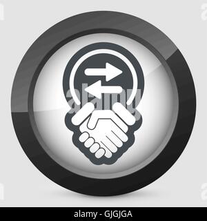 Exchange agreement icon Stock Vector