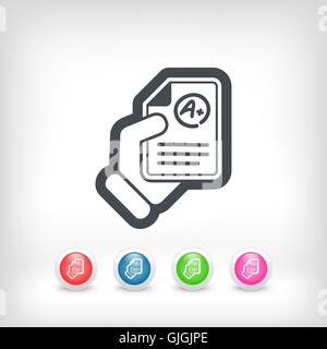 Document with excellent results Stock Vector Image & Art - Alamy