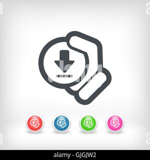 Download icon Stock Vector