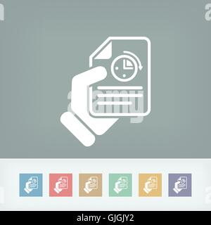 Document timing Stock Vector