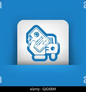 Car document Stock Vector