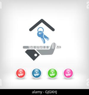 Hotel icon. Keys. Stock Vector
