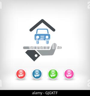 Hotel icon. Car parking. Stock Vector