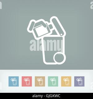 Separate waste collection icon Stock Vector