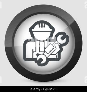 Worker icon Stock Vector
