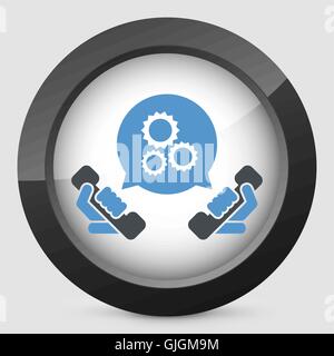 Technical assistance icon Stock Vector