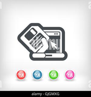 Saving data icon Stock Vector