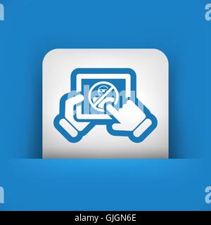 Tablet password accesss Stock Vector
