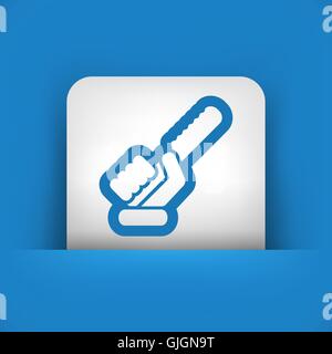 Hand holding a knife Stock Vector