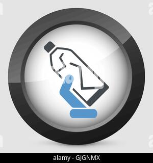 Broken bottle Stock Vector
