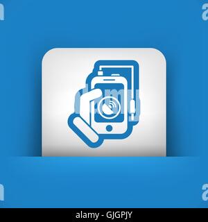 Phone audio cable Stock Vector