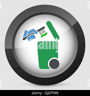 Separate waste collection icon Stock Vector