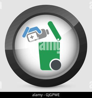 Separate waste collection icon Stock Vector