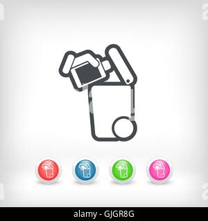 Separate waste collection icon Stock Vector