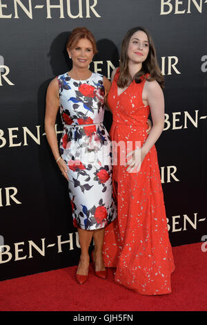 LOS ANGELES, CA. August 11, 2016: Roma Downey & daughter Reilly Marie  Anspaugh at Hollywood Walk of Fame Star ceremony for actress Roma Downey. ©  2016 Paul Smith / Featureflash Stock Photo - Alamy