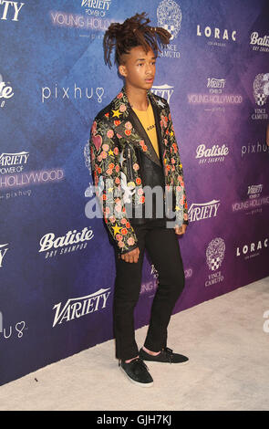 Los Angeles, CA, USA. 16th Aug, 2016.  Jaden Smith. Variety's Power Of Young Hollywood held at NeueHouse Hollywood. Photo Credit: AdMedia Credit:  AdMedia/ZUMA Wire/Alamy Live News Stock Photo