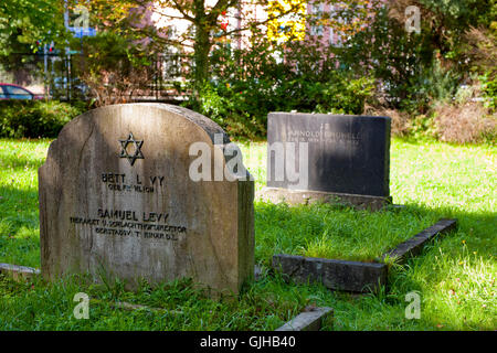 BRD, Deutschland, NRW, Rhein-Erft-Kreis, Brühl, jüdischer Friedhof 1371 erstmals urkundlich erwähnt, doch ist die Existenz einer Jüdischen Gemeind Stock Photo